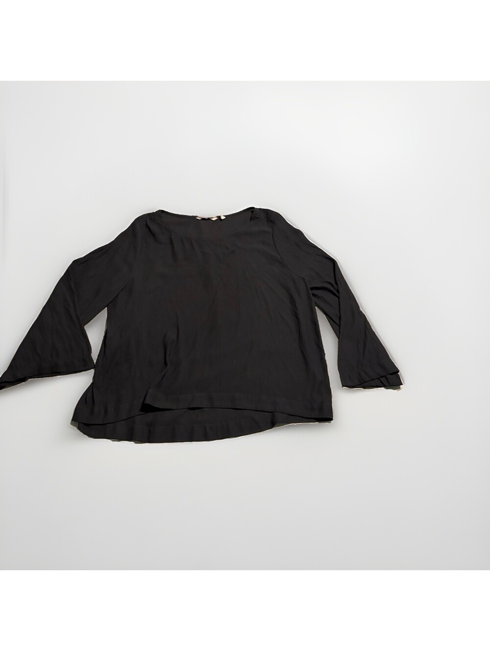 Soft Surroundings Womens Black Long Sleeve Shirt Blouse Sz Extra Large XL
